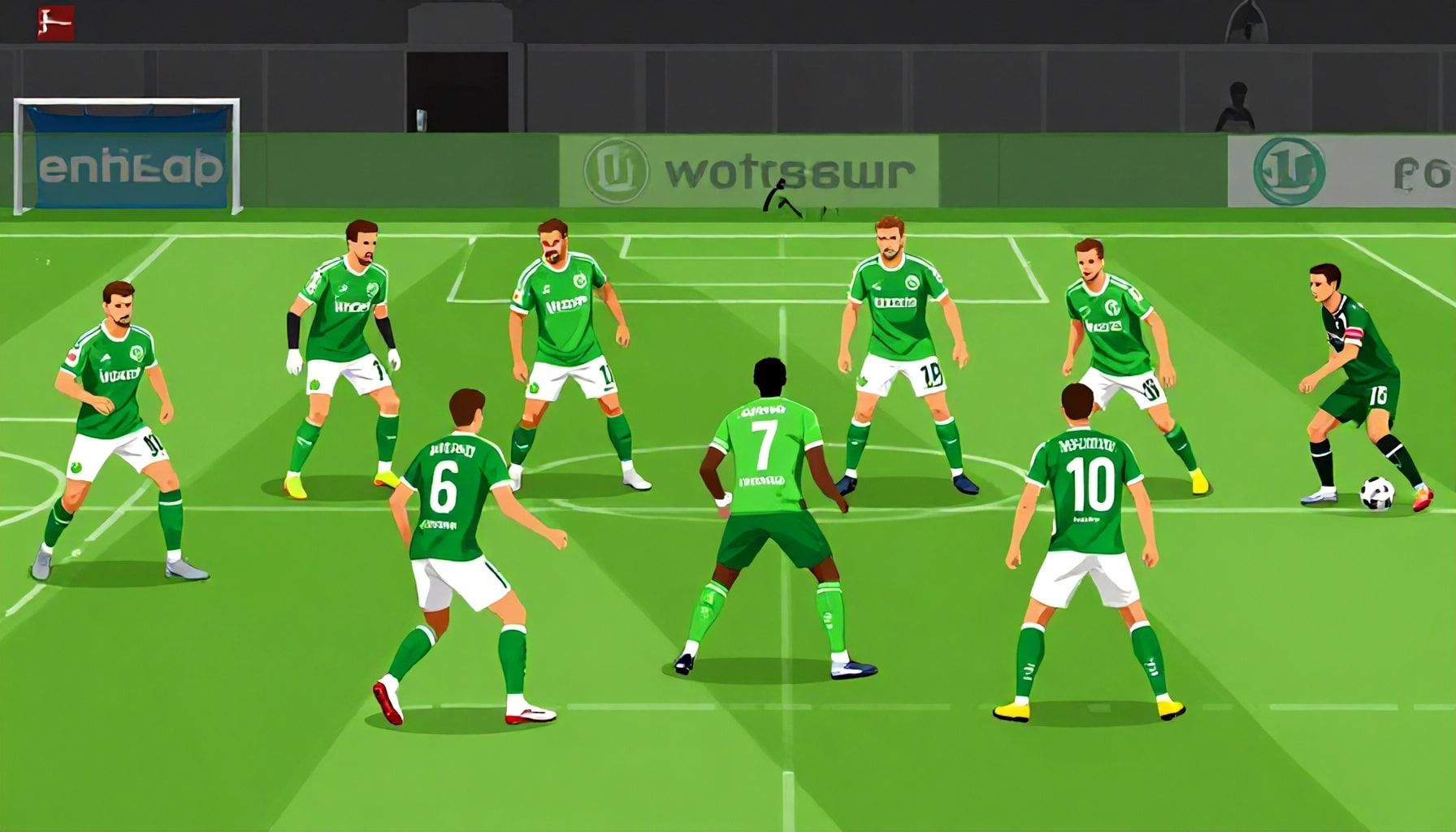 Wolfsburg's starke Formation