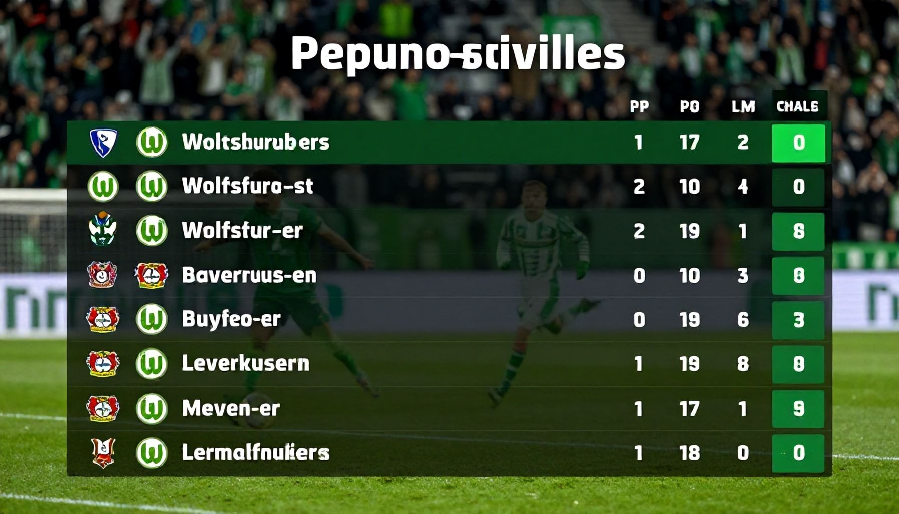 Wolfsburgs Weg zur Tabellenspitze