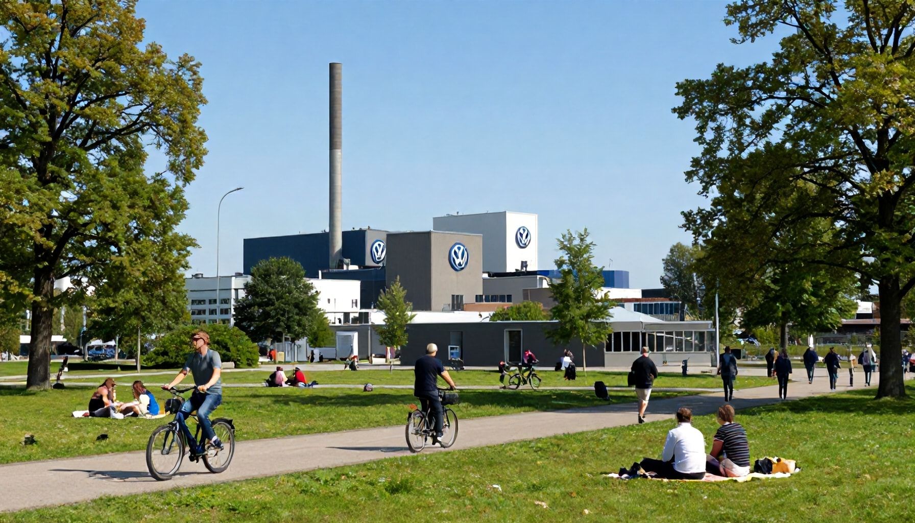 Wolksburgs typisches Wochenendwetter