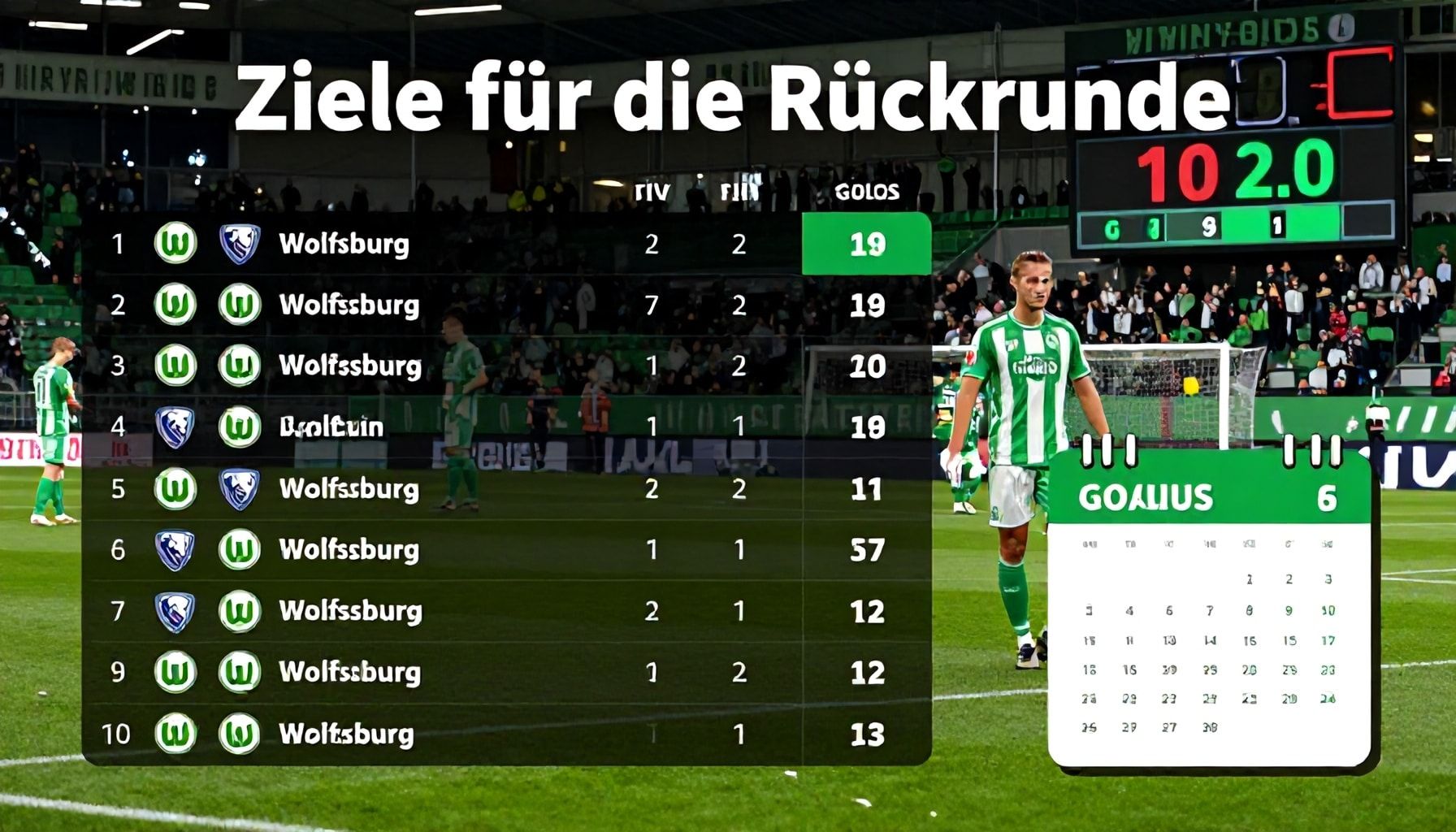 Ziele für die Rückrunde