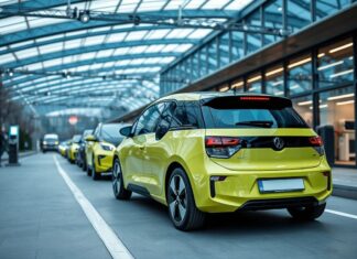 Wolfsburg erlebt einen Boom der Elektromobilität Wolfsburg is experiencing a boom in electric mobility.