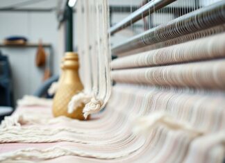 Wolfsburg erlebt einen Boom im lokalen Textilhandwerk Wolfsburg is experiencing a boom in local textile craftsmanship.