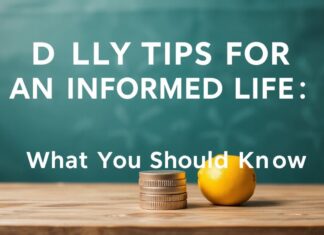 Tägliche Tipps für ein informiertes Leben: Was Sie wissen sollten Daily Tips for an Informed Life: What You Should Know